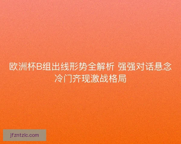 欧洲杯B组出线形势全解析 强强对话悬念冷门齐现激战格局